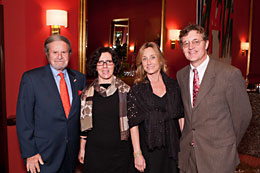L to R: Hon. Tad Taube, Dr. Edyta Gawron, Dianne Taube, Hon. Christopher Kerosky. 