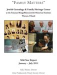 Jewish Genealogy & Family Heritage Center Report 2011